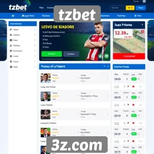 interface do usuário do tzbet é intuitiva